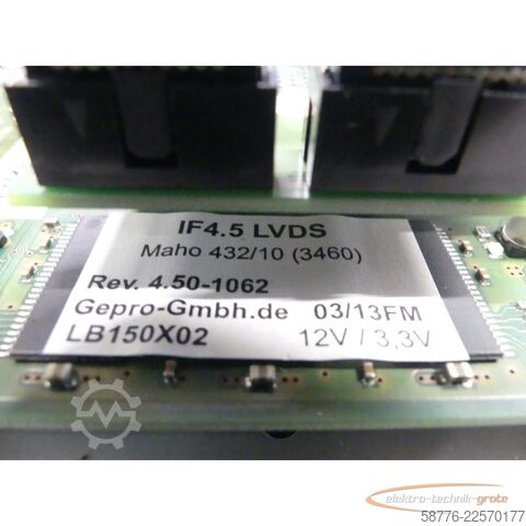 Komponens  TFT Monitor/Bildschirm für Deckel, Philips und Maho 432/10 SN: 153197