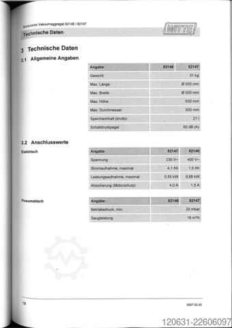 Modularna vakuum jedinica Witte Modulare Vakuumaggregat