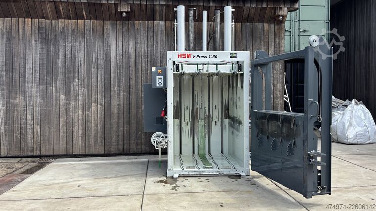 Balya presi, tekstil presi, atık presi HSM V-Press 1160 Plus