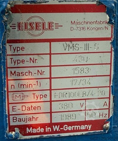 Piła tarczowa do metalu EISELE VMS-III-S