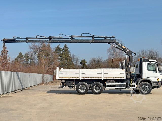 Autolaadkraan MERCEDES-BENZ ACTROS 2641*KIPPER 6,00 m + KRAN/FUNK *6x4* TOP