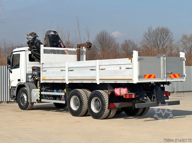 Autolaadkraan MERCEDES-BENZ ACTROS 2641*KIPPER 6,00 m + KRAN/FUNK *6x4* TOP