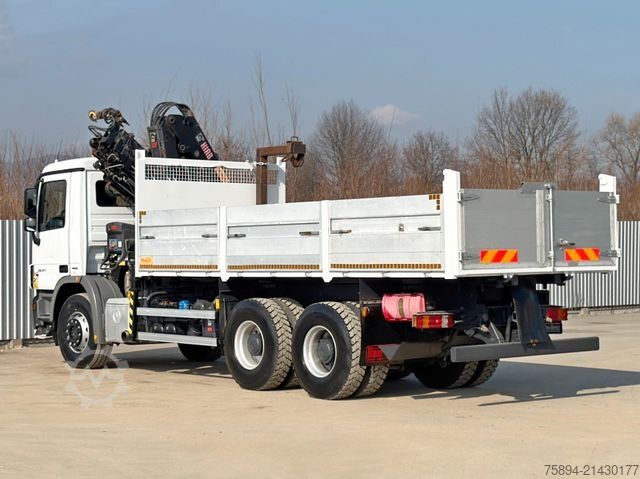 Kiepwagen MERCEDES-BENZ ACTROS 2641*KIPPER 6,00 m + KRAN/FUNK *6x4* TOP