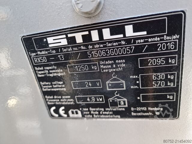 περονοφόρο ανυψωτικό STILL (Hamburg) RX50-13 E-Stapler TOP !