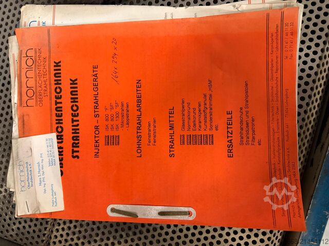 Συσκευή λεπτής αμμοβολής Hornich ISK 800 SF