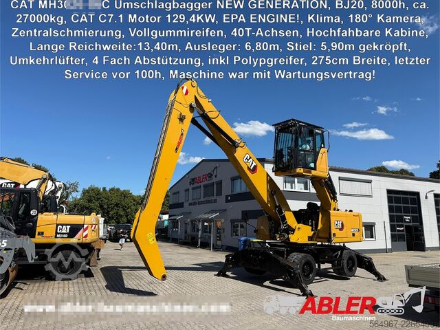 Umschlagbagger Caterpillar CAT MH3026-06C Umschlagbagger Kamera ZSA
