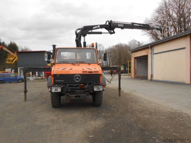 Kiper kamion MERCEDES-BENZ U1450 427/11 mit Kran