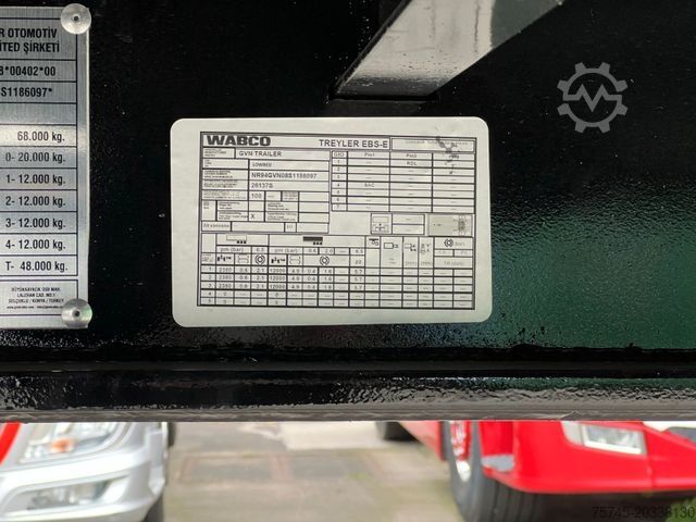 Dieplader oplegger GVN 4GVN O4*ÜBERBREITE TAFEL*KOC*LIFT*PE