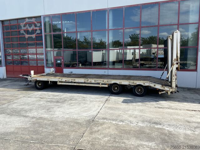 Low loader trailer Müller Mitteltal PT 30  3 Achs Tieflader 9,20 m Ladefläche