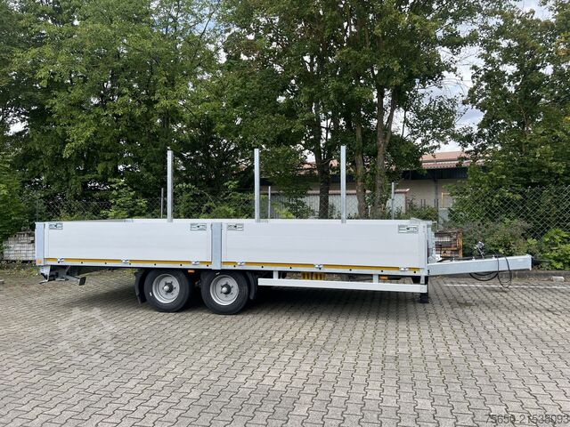 Open trailer Möslein THT 11 G 6,2 L  Tandem- Pritschenanhänger- Tieflader