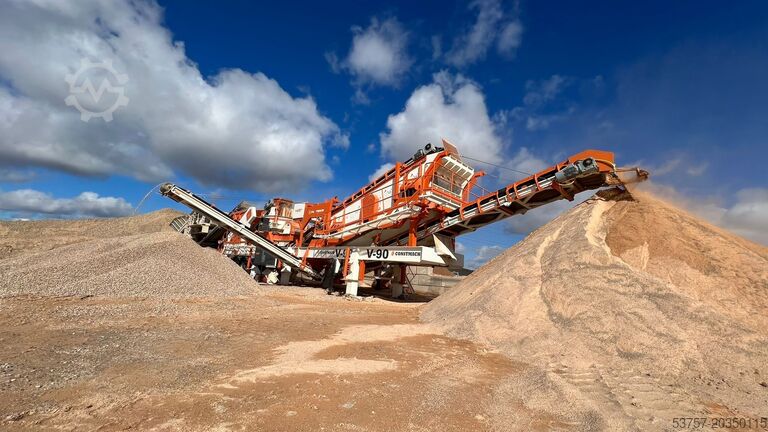 Installation de concassage mobile / concasseur de pierre Constmach Mobile Crushing Plant Mobile vertical shaft impact crushing