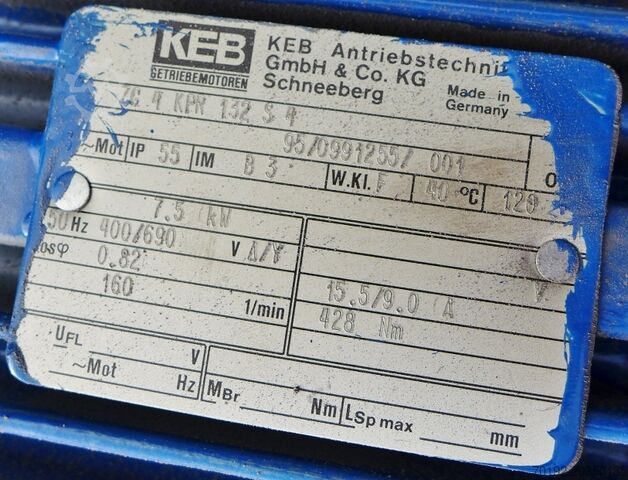 7085 liter roertank van V2A/staal met schuine schoepenroerder  8646