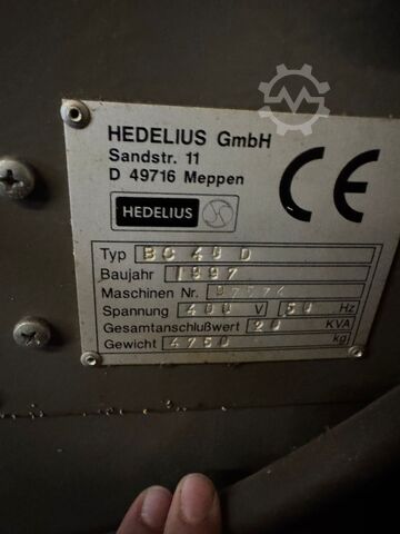 CNC vertical machining center Hedelius BC 40 D/20