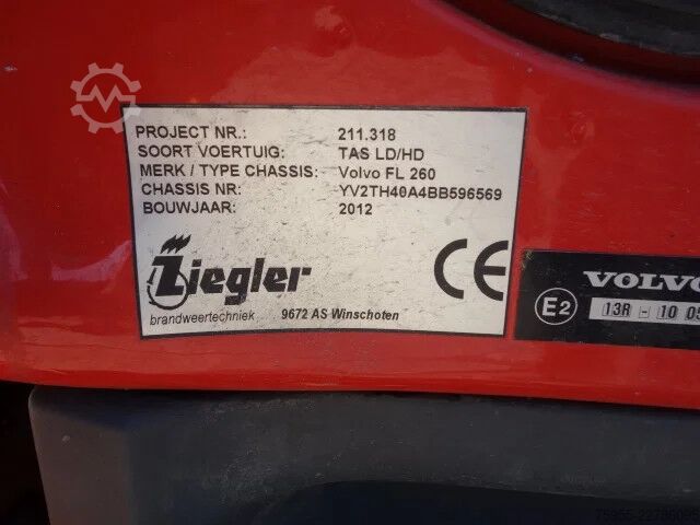 Autopompa Volvo FL 260 PK ZIEGLER PUMP EURO5