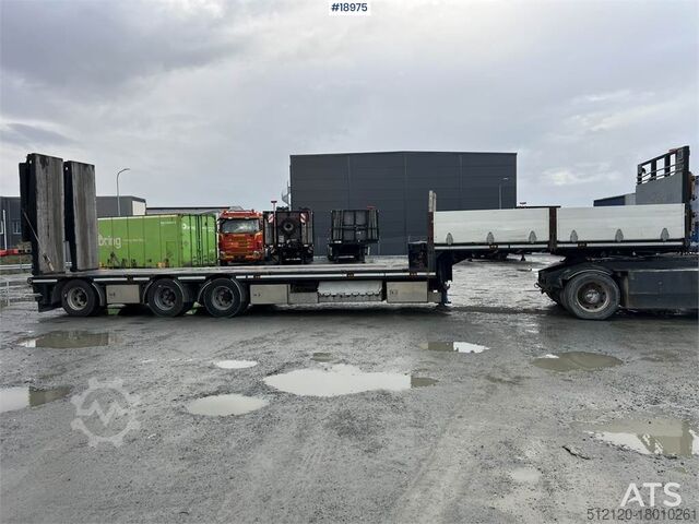 Tieflader HRD 3 axle trailer w/ extension of 5.5 meters and Hydr