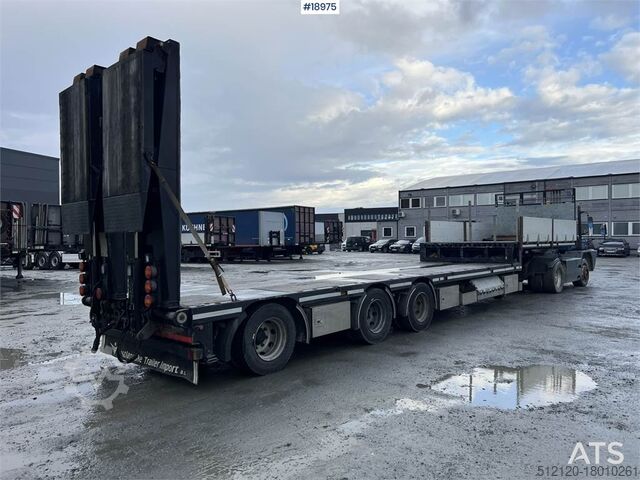 Low loader HRD 3 axle trailer w/ extension of 5.5 meters and Hydr