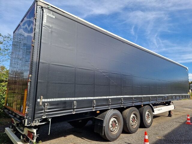 Otevřený návěs s plachtou WIELTON Curtainsider NS-3 K schwarz, Edscha, Liftachse