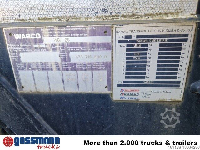 Değiştirilebilir kasalı kamyon KAMAG Wiesel WBH 25 P