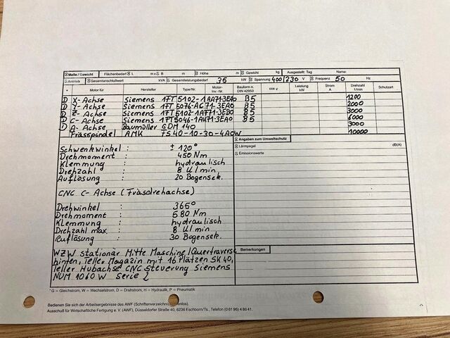 Kettős oszlopos portálmarógép Fooke Endura