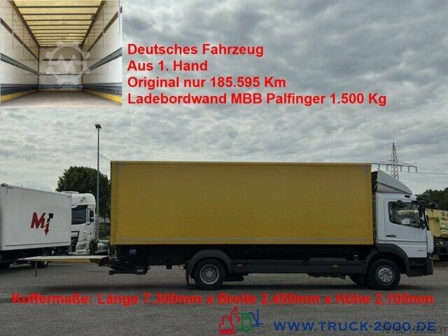 Skříňový nákladní automobil Mercedes-Benz Atego 1224 Koffer MBB Palfinger LBW 1.500KG AHK