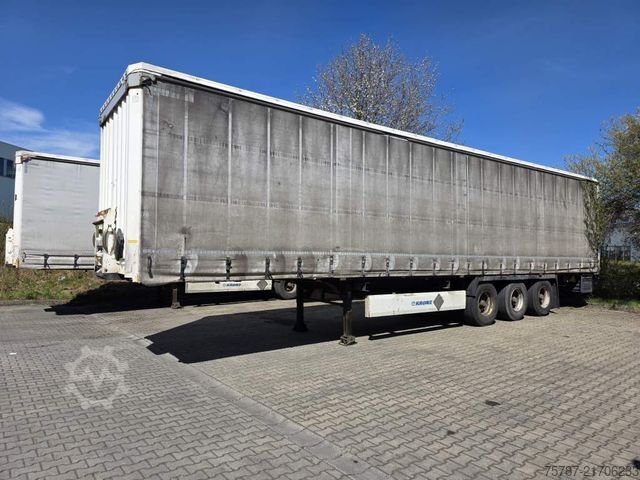 Open oplegger met zeil KRONE Gardine Standard Coiler, Lift, BPE Trommel