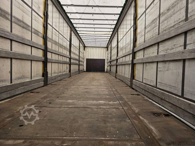 Open oplegger met zeil KRONE Gardine Standard Coiler, Lift, BPE Trommel