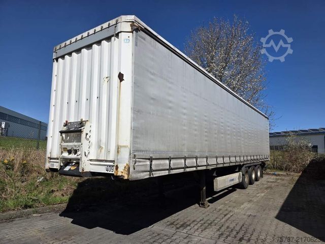 Open oplegger met zeil KRONE Gardine Standard, Coiler, Lift, BPW Trommel