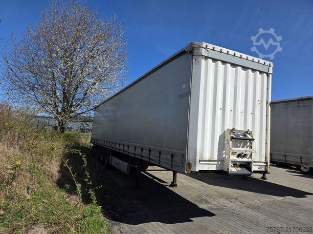 Open oplegger met zeil KRONE Gardine Standard, Coiler, Lift, BPW Trommel