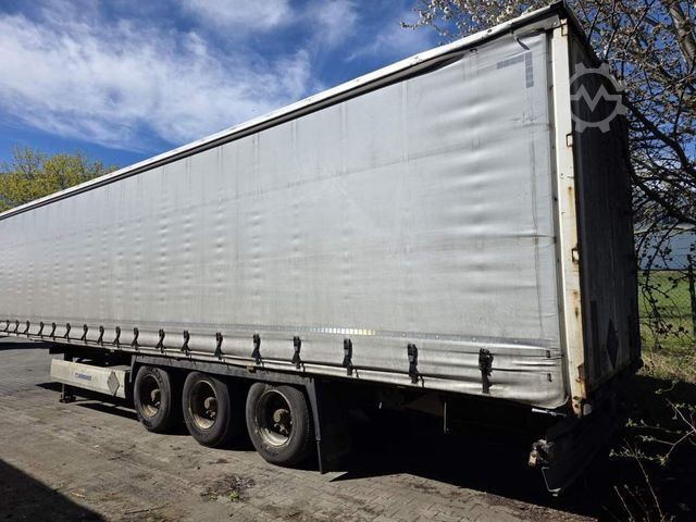 Open oplegger met zeil KRONE Gardine Standard, Coiler, Lift, BPW Trommel