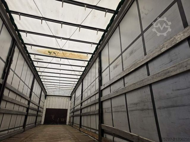 Open oplegger met zeil KRONE Gardine Standard, Coiler, Lift, BPW Trommel