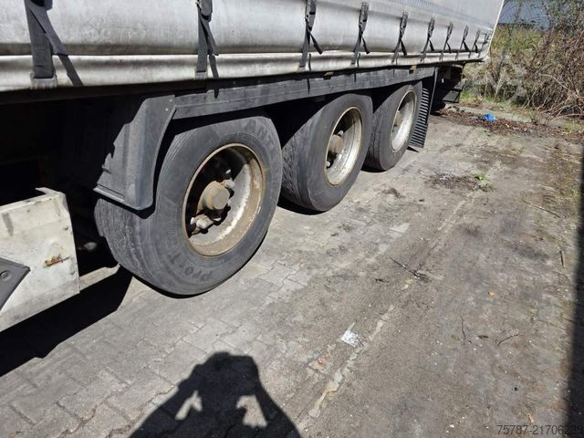 Open oplegger met zeil KRONE Gardine Standard, Coiler, Lift, BPW Trommel