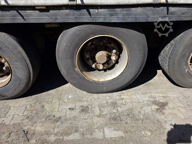 Open oplegger met zeil KRONE Gardine Standard, Coiler, Lift, BPW Trommel