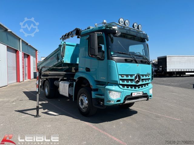 Dreiseitenkipper LKW MERCEDES-BENZ Arocs 1832 Kipper+ Kran Palfinger PK9501*205TKM*