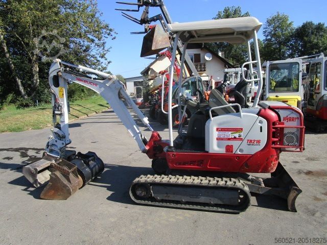 Minigraafmachine Takeuchi TB 216 - POWERTILT+Schnellwechsler (Elektro+Diesel