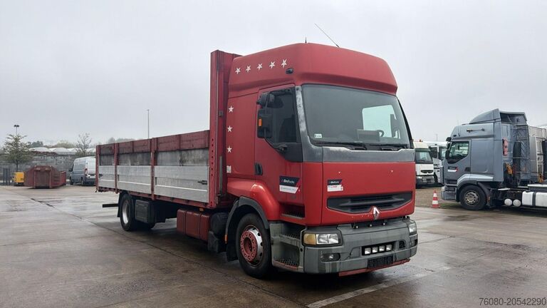 Plattformanhänger Renault Premium 340 (POMPE MANUELLE / MANUAL PUMP / PLA...