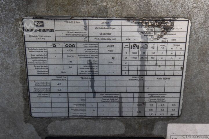 Dieplader HUMBAUR HUMBAUR HBTZ 197224BS- 19 TON