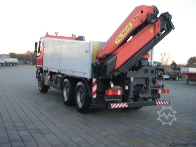 Flatbed truck MERCEDES-BENZ Actros 2640 6x4 Pritsche Heckkran PK 27.000 Kran