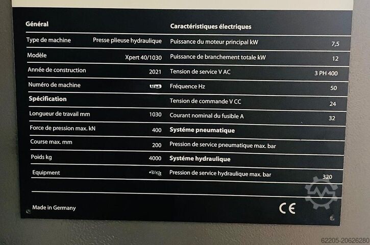 2021 BYSTRONIC Xpert 40/1030 + MBR (Robot) BYSTRONIC Xpert 40/1030 + MBR (Robot)