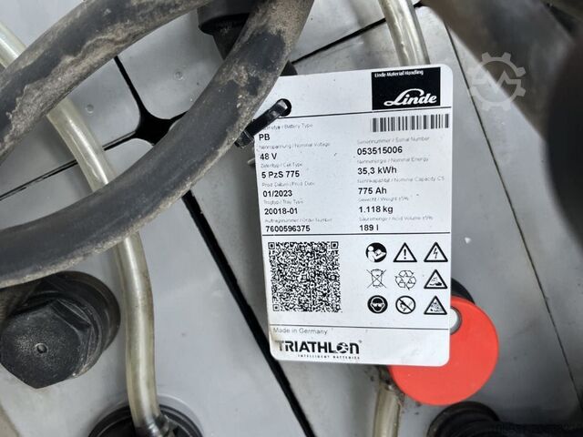 Elektrisk 4 -hjulig gaffeltruck Linde E20PH-02