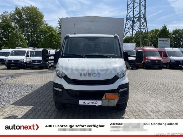Gardinsided kassevogn IVECO Daily 70C18H DoKa *Werkstatt* LBW+7-SITZE (5268)