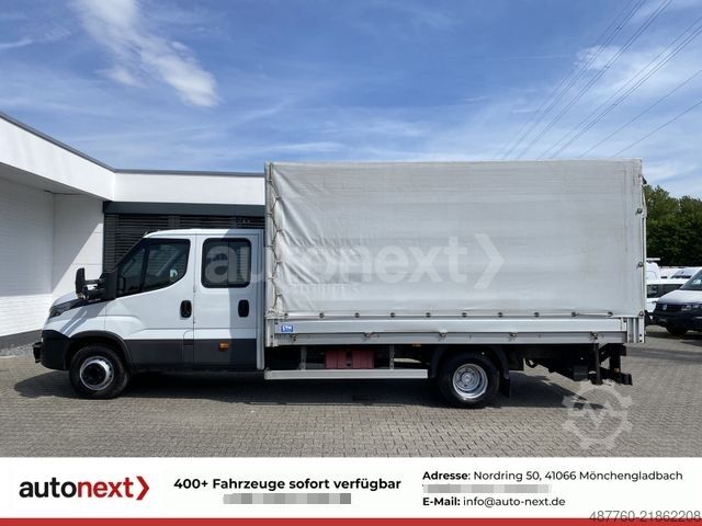 Gardinsided kassevogn IVECO Daily 70C18H DoKa *Werkstatt* LBW+7-SITZE (5268)