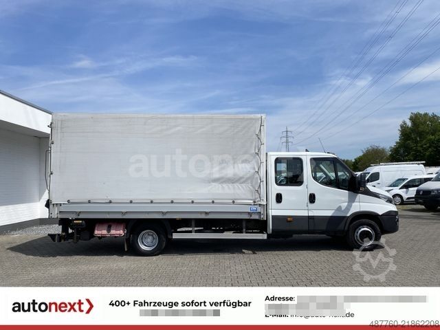 Gardinsided kassevogn IVECO Daily 70C18H DoKa *Werkstatt* LBW+7-SITZE (5268)