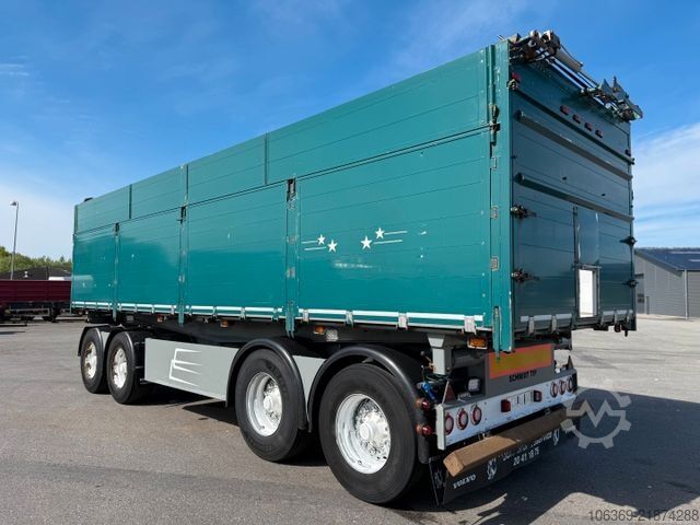 Dreiseitenkipper Anhänger SCHMIDT 30 t. Dreiseiten Getreidekipper m/Ecotop