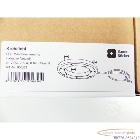Component  Bauer  Böcker LED-Maschinenleuchte Kreislicht M - ! - 900/83