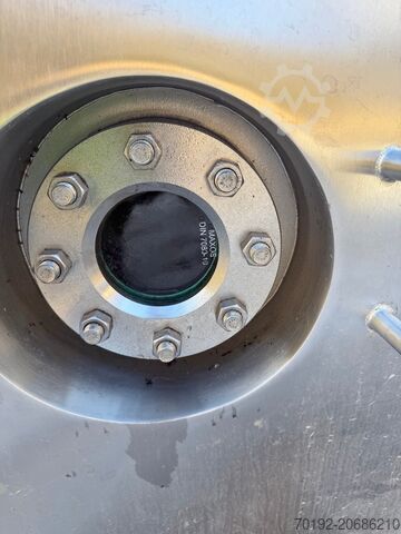 2700 liters isoleret trykbeholder af V2A med mulighed for opvarmning/køling. Kaspar Schulz K0177