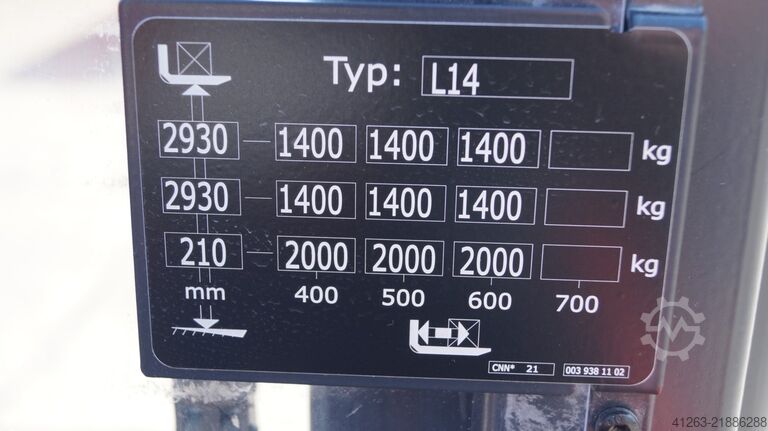 Kézi emelő Linde L14 i