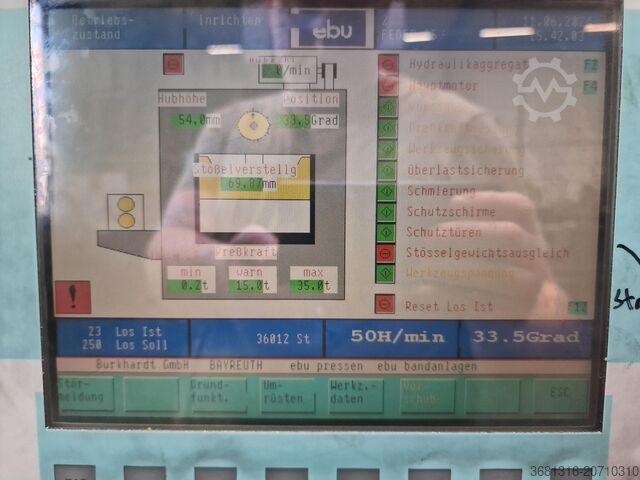 Eccentric press Ebu Exzenterpresse [100 t] Ebu STA 100/1000