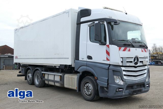 Box truck MERCEDES-BENZ 2545 L Actros 6x2, Retader, für Bohrgeräte, AHK