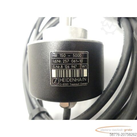 Component Heidenhain HR 150-5000 Handrad Drehgeber ID: 257 061-10 SN: 8126947