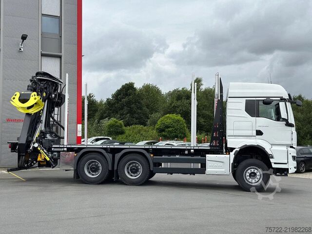 Transporter drewna MAN TGS 33.520 6x4 BL 3900 Kurzholz Plattform Aufbau
